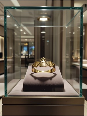 Jade'm Gold Çelik Kaburga Kelepçe