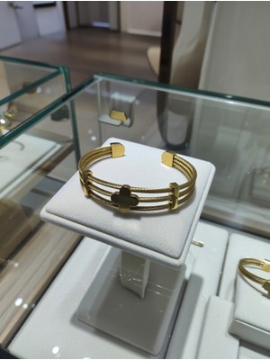 Jade'm Gold Kadın Çelik Ayarlanabilir Bileklik