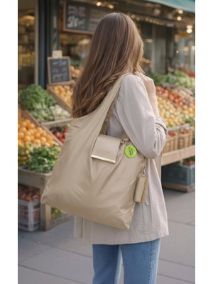 VB Collection Loopsi Capsule Şık Katlanabilir Alışveriş ve Market Çantası