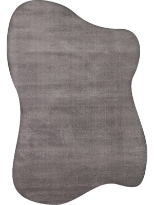 Eko Halı Zen Amorf 01 Antrasit Özel Şekilli Kesim Yumuşak Dokulu Hav Vermeyen Sıkı Dokuma Makine Halısı