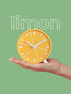 Decoroma Meyve Temalı Renkli Masa Saati – Meyve Serisi Tasarım Koleksiyonu