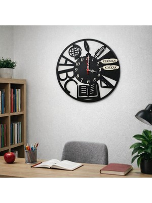 Öğretmenlere Özel Duvar Saati Kişiye Özel 40 Cmdir No 51