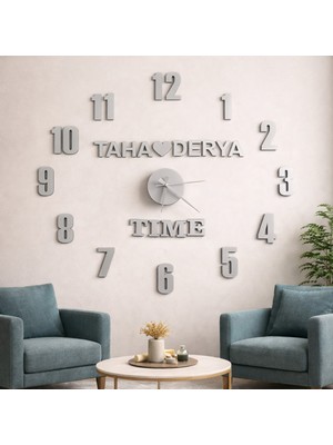 Salon Için Duvar Saati Kişiye Özel Her Bir Rakam 10 Cmdir.no 71