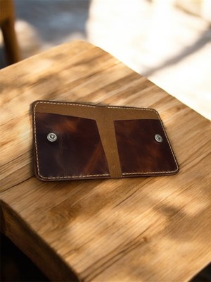 Parla Leather Prestige El Yapımı Hakiki Gerçek Deri Kartlık Cüzdan