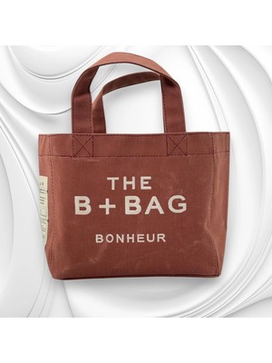 Bonheur  The B+Bag Kiremit Kanvas Çanta