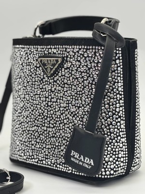 Painer Kristalli Saten Ithal Çanta