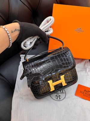 Hermes Logo Detaylı Ithal Çanta