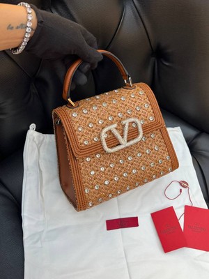 Valentino Garavani Logo Detaylı Ithal Çanta