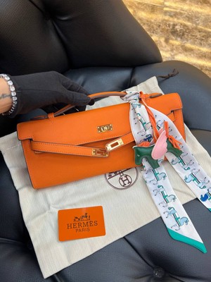 Hermes Logo Detaylı Ithal Çanta