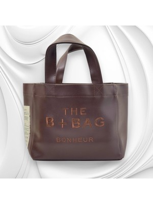 Bonheur The B+Bag Kahverengi Deri Kanvas Çanta