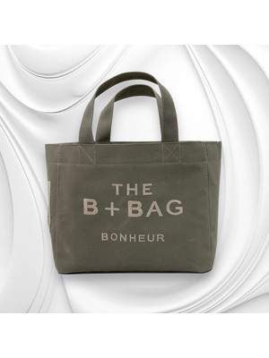 Bonheur The B+Bag Milky Green Kanvas Çanta