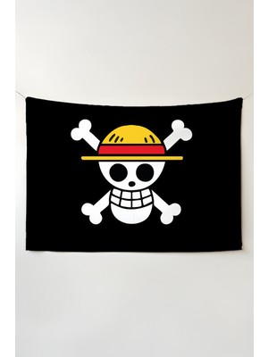 Charmbi One Piece Duvar Örtüsü – Çok Renkli Anime Temalı Kumaş Oda Dekoru Tapestry