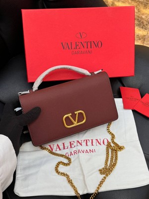 Valentino Garavani Logo Detaylı Ithal Çanta