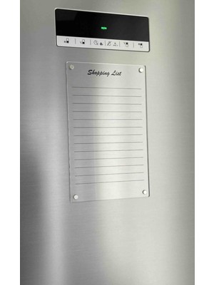 Fiyatiko Kalemli ve Mıknatıslı Alışveriş Eksik Listesi (Shoppıng Lıst) (Siyah Uv Baskılı)