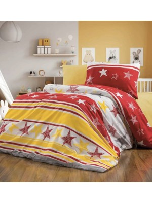 Asil Home Pamuklu Ranforce Kumaş 120X200 Bazalar Için Galatasaray Nevresim Takımı