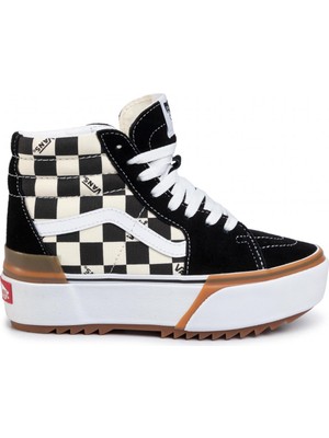 Vans Ua Sk8-Hi Stacked Kadın Siyah Sneaker.-