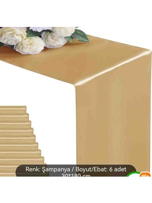 Ayzen Home Saten Masa Koşucu, Runner 30X180