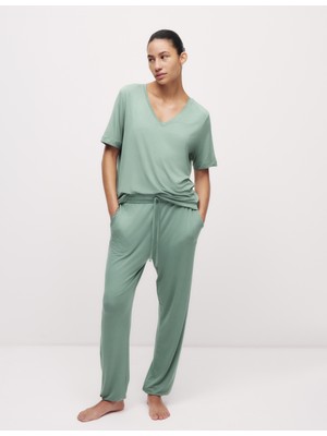 Marks & Spencer Dantel Detaylı Pijama Üstü