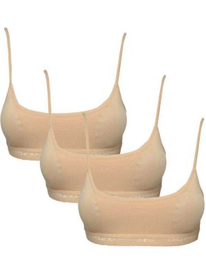 FRY Pedli Ip Askılı Ten Rengi Büstiyer 3 Adet