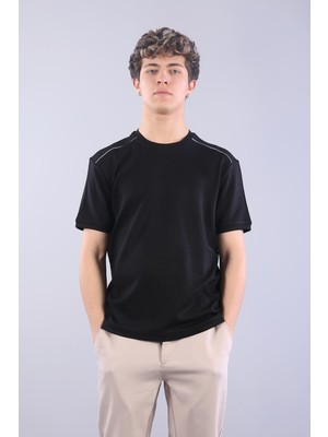 Mckanzie 4625 Modal Kumaş Omuz Trikolu O Yaka T-shirt