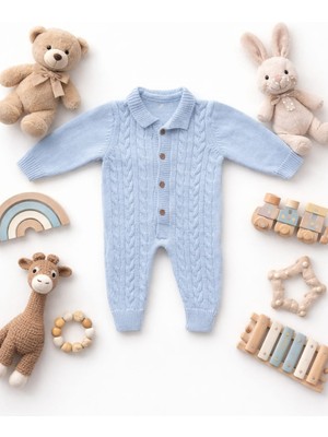 Almini Yeni Sezon Şaç Örgülü Bebe Trikotulumu