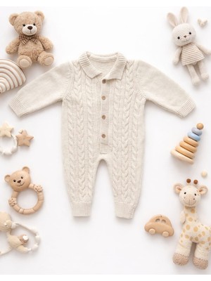 Almini Yeni Sezon Şaç Örgülü Bebe Trikotulumu