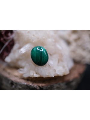 Aries 3.30CT 10.8X9MM Oval Natural Malachite