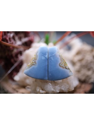 Aries 14.45CT 19.1X15.9MM Natural Blue Opal Pair