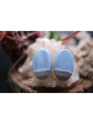 Aries 15.60CT 18.8X12MM Natural Blue Opal Pair