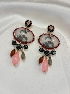 Aksesuar Boncuklu Tasarım Küpe