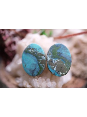 Aries 16.30CT 17.8X13.6MM Natural Turquase Pair