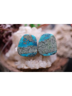 Aries 13.35CT 15.9X14MM Natural Turquase  Pair