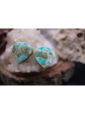 Aries 7.55CT 13.5X13MM Natural Turquase  Pair