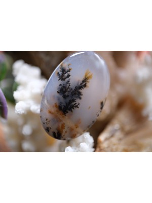 Aries 22.45CT 28.5X18.4MM Natural Dentric Agate