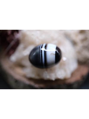 Aries 12.55CT 18X13.2MM Natural Banded Agate