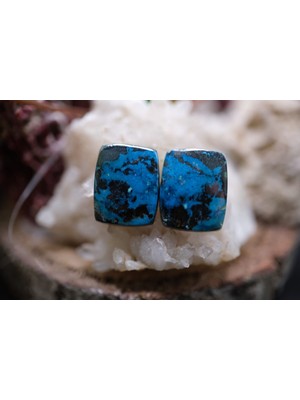 Aries 16.80CT 13.5X10.9MM Natural Octagon Azurite Pair