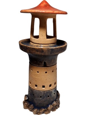 Deniz Feneri  (Şamdan - Mumluk - Buhurdanlık) 11 x 27CM