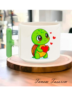 Tanem Bardak Kahve Çay Fincanı Hediye Sevgili Gün - T Kulp Kupa