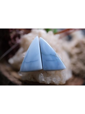 Aries 11.35CT 22.4X11.6MM Natural Blue Opal Pair