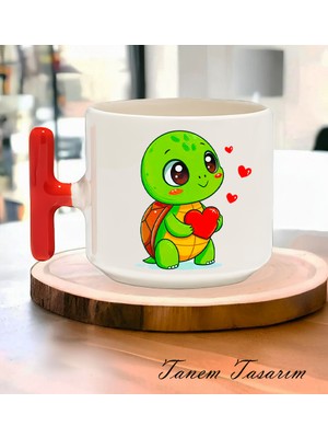 Tanem Bardak Kahve Çay Fincanı Hediye Sevgili Gün - T Kulp Kupa