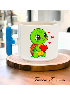 Tanem Bardak Kahve Çay Fincanı Hediye Sevgili Gün - T Kulp Kupa