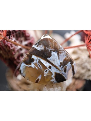 Aries 38.30CT 38.7X34MM Natural Stick Agate