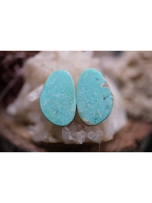 Aries 9.50CT 16.7X11.6MM Natural Turquase  Pair