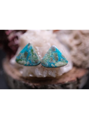 Aries 11.10CT 13.5mm Natural Turquase Pair