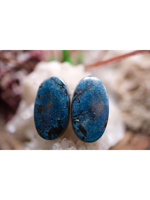 Aries 25.45CT 19.7X11MM Natural  Azurite Pair