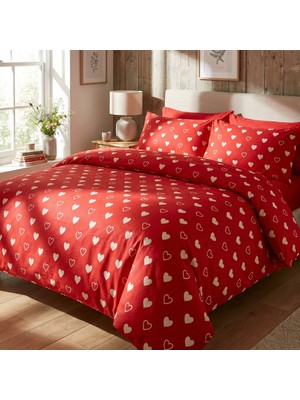 Efendioğlu Türcan Sevgi Yolu Kalp Desen Nevresim Seti 200*220