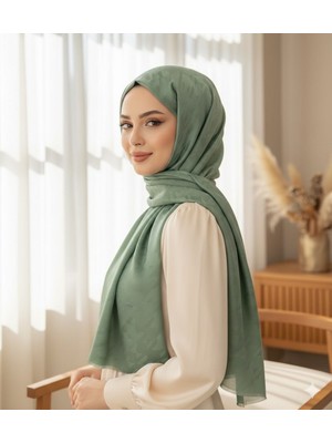 Revam Collection Jakarlı Kazayağı Desen Şal