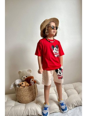 Jolly Kids Erkek Çocuk Karakter Baskılı Şortlu Takım