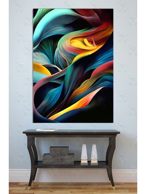 Mgi Design Renkli Soyut Akımlar Kanvas Tablo Modern Duvar Dekoru Salon Ofis Sanat Dekorasyon