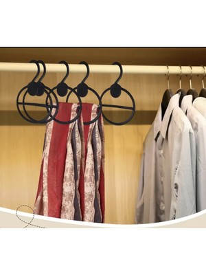 Askıcı Şal Eşarp  Askısı 100 Adet Siyah